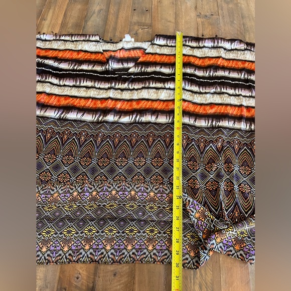 Chico’s Missoni Print Poncho Top Shirt Flowy Lightweight Resort Poncho Blouse - Picture 3 of 5